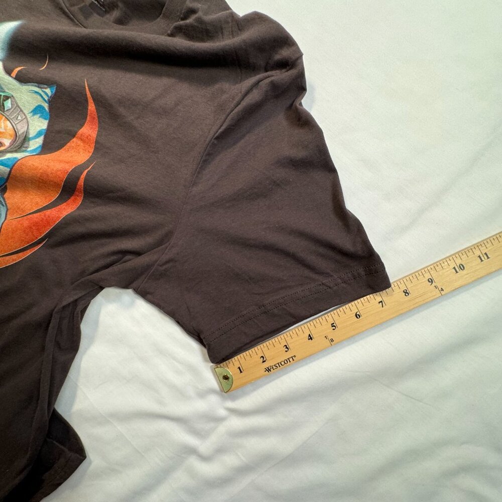 Star Wars Ahsoka Light Sabor Shirt Mens 2XL Brown Cotton Galaxy's Edge - Picture 10 of 12